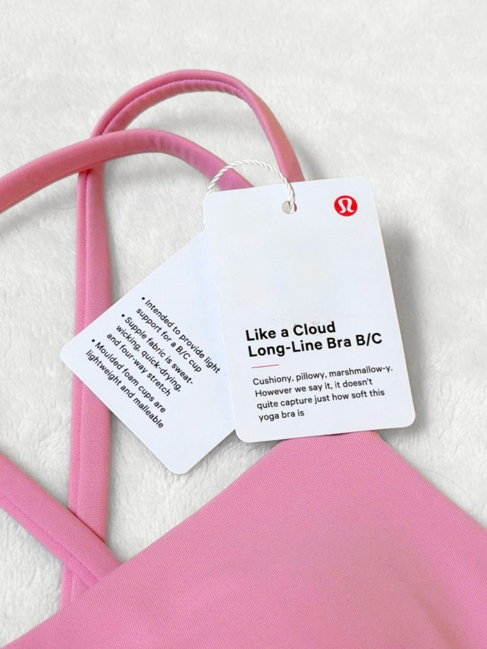 NWT Lululemon Like a Cloud Bra + Hotty Hot Shorts Set – Pink Frosting – Size 4 - Picture 11 of 14